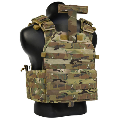 NIJ IIIA ระดับการป้องกันและเสื้อกันกระสุนยุทธศาสตร์ทหารที่มีสายรัดไหล่ปรับได้