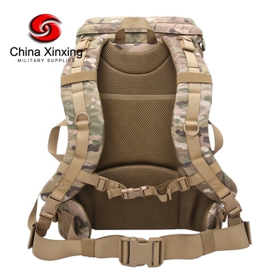 กระเป๋าเป้สะพายหลังยุทธวิธีทหารเดินป่าแบบกำหนดเองกันน้ำ 50 * 35 * 20 ซม