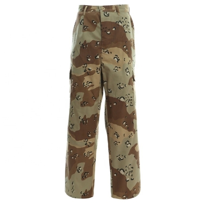 ผ้าฝ้ายโพลีเอสเตอร์กางเกงทหาร BDU Rip Stop Woodland Camouflage กางเกง BDU 65% Polyester