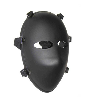 ทหาร NIJ ระดับ IIIA อุปกรณ์กันกระสุน Ballistic Face Mask Visor