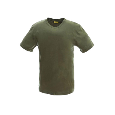 กองทัพสีเขียวสวมใส่ยุทธวิธีผ้าฝ้าย 100% เสื้อยืดผ้าฝ้ายทหารคอกลมเสื้อถักเสื้อผู้ชาย