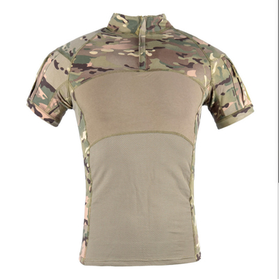 เสื้อยุทธวิธีทหาร CP CAMO 100% Cotton Shirt คอกลม เสื้อทหารลายทหาร