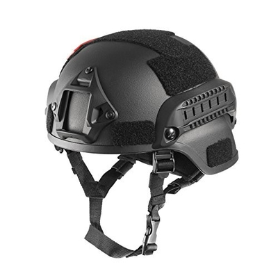 Black MICH Airsoft Safety ABS ยุทธวิธี Ballistic Helmet Ear Protection