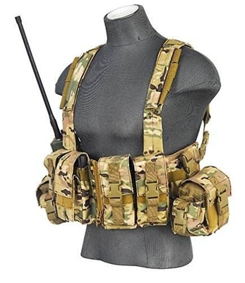 น้ำหนักเบา Combat Tactical Vest ระบบ MOLLE สีพราง