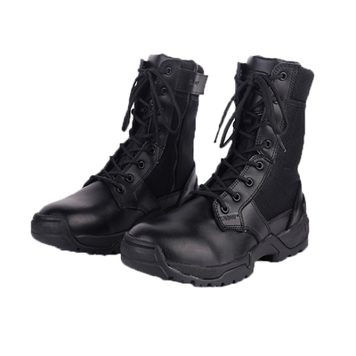 รองเท้าบูทยุทธวิธีทางทหารที่ดูดซับแรงกระแทกข้อเท้าระบายอากาศได้สูง