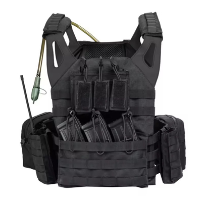 Tactico สีดําหนังไหล่ Molle กระเป๋าแผ่นการฝึกอบรมผู้รับมือกระเป๋ากระเป๋ากระเป๋าน้ํา