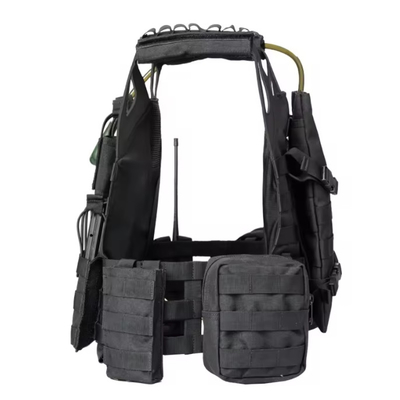 Tactico สีดําหนังไหล่ Molle กระเป๋าแผ่นการฝึกอบรมผู้รับมือกระเป๋ากระเป๋ากระเป๋าน้ํา
