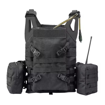 Tactico สีดําหนังไหล่ Molle กระเป๋าแผ่นการฝึกอบรมผู้รับมือกระเป๋ากระเป๋ากระเป๋าน้ํา