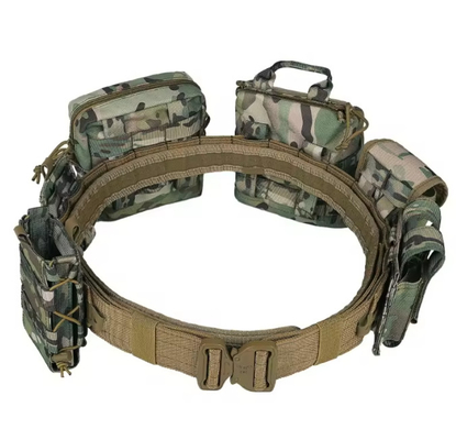 Equipo Tactico กระเป๋าสตั๊ก Molle ปรับได้ 6 ชิ้น ชุดพอลิเอสเตอร์คลุมตัว เข็มขัดกระเป๋ากระเป๋า Mag