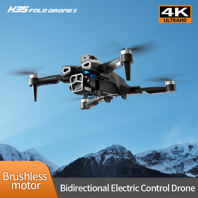 มืออาชีพ 4K HD ESC คล้องสองตัว มินิ Drone H35 Brushless Optical Flow WIFI Quadcopter ป้องกันอุปสรรค ระยะไกล
