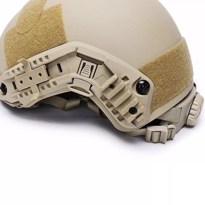หมวกรุกบอลิสติก FAST NIJ IIIA หมวกรุกป้องกันบอลิสติก Kevlar กลยุทธ์ ขนาดใหญ่ หมวกรุกคากีตัดสูง