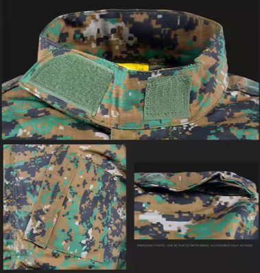 ชายฝึกซ้อมแท็กติก Track กางเกงกลางแจ้ง Kneepads Camo ชุดทํางานตามสั่ง กางเกงยาว