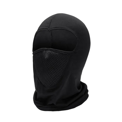 หน้ากากหน้าทัณฑ์ Balaclava สีดํา ทัณฑ์ Balaclava Custom สําหรับผู้ชาย