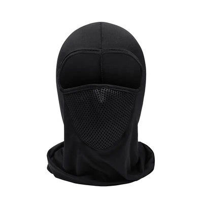 หน้ากากหน้าทัณฑ์ Balaclava สีดํา ทัณฑ์ Balaclava Custom สําหรับผู้ชาย