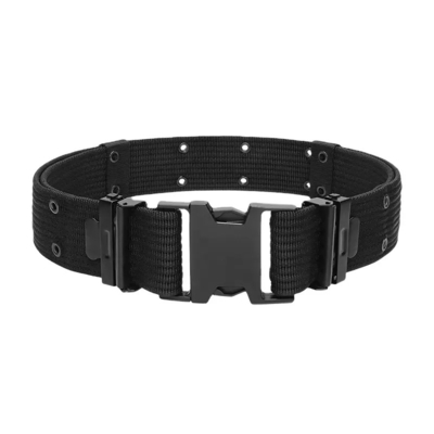 สีดํา เร็วปลดออกภายนอก กันน้ํา PP Custom Webbing เข็มขัดกลยุทธ์สําหรับผู้ชาย การฝึกกลยุทธ์ กีฬากลางแจ้งและการเดินป่า