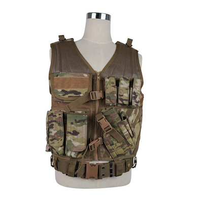 2.5 กิโลกรัม เสื้อรบทหาร Olive Drab เสื้อรบทหารที่มีเข็มขัดปรับและไหล่แยกออก