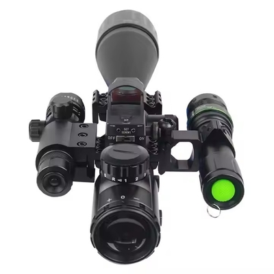 มินิ Red Dot Sight + Red Laser Sight วงจรล่า Combo Optical Scope วงจรมองแบบสะท้อน