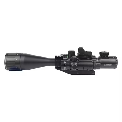 มินิ Red Dot Sight + Red Laser Sight วงจรล่า Combo Optical Scope วงจรมองแบบสะท้อน