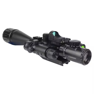 มินิ Red Dot Sight + Red Laser Sight วงจรล่า Combo Optical Scope วงจรมองแบบสะท้อน
