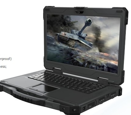 ทหาร Reinforce Notebook Reinforce Labtop 14 นิ้ว หน้าจอเดียว พกพา