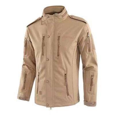 ชายชุดสปอร์ต Camo สีเขียวอบอุ่น กันน้ํา สีดํา กลางแจ้งฝึกอบรม Softshell Polar Fleece ทัพเรือฤดูหนาว เสื้อแท็กติก