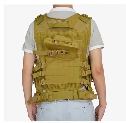 900D Oxford Molle การฝึกอบรม น้ําหนักเบา Outdoor Tactical Vest ชุดทหาร