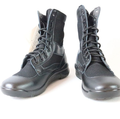 Black Genuine Leather Combat Tactical Boots Size 38-45